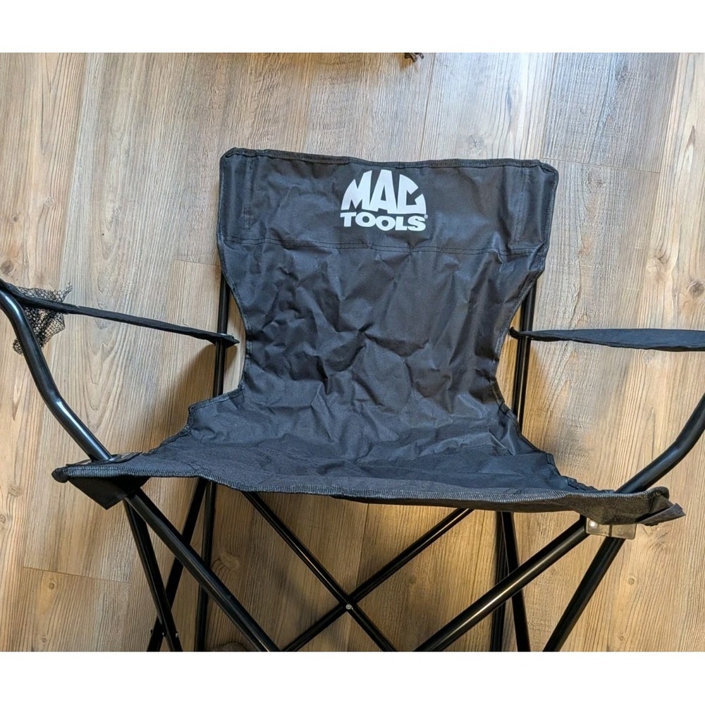 Mac Tools Black Genuine Lawn Camping  Chair New Foldable Cup Holder